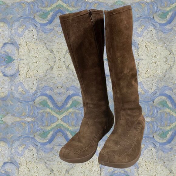 Merrell Blazing Star Espresso Women's Suede Moccasin Boots Size 7.5 SN# 20756 - Picture 1 of 10